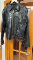 Vintage leather Biker coat