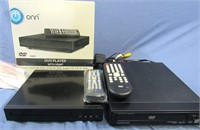 ONN AND MAGNAVOX DVD PLAYERS WITH REMOTES 1 NIB
