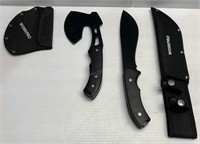 Workpro Knife w/Sheath + Hatchet w/Sheath - NEW