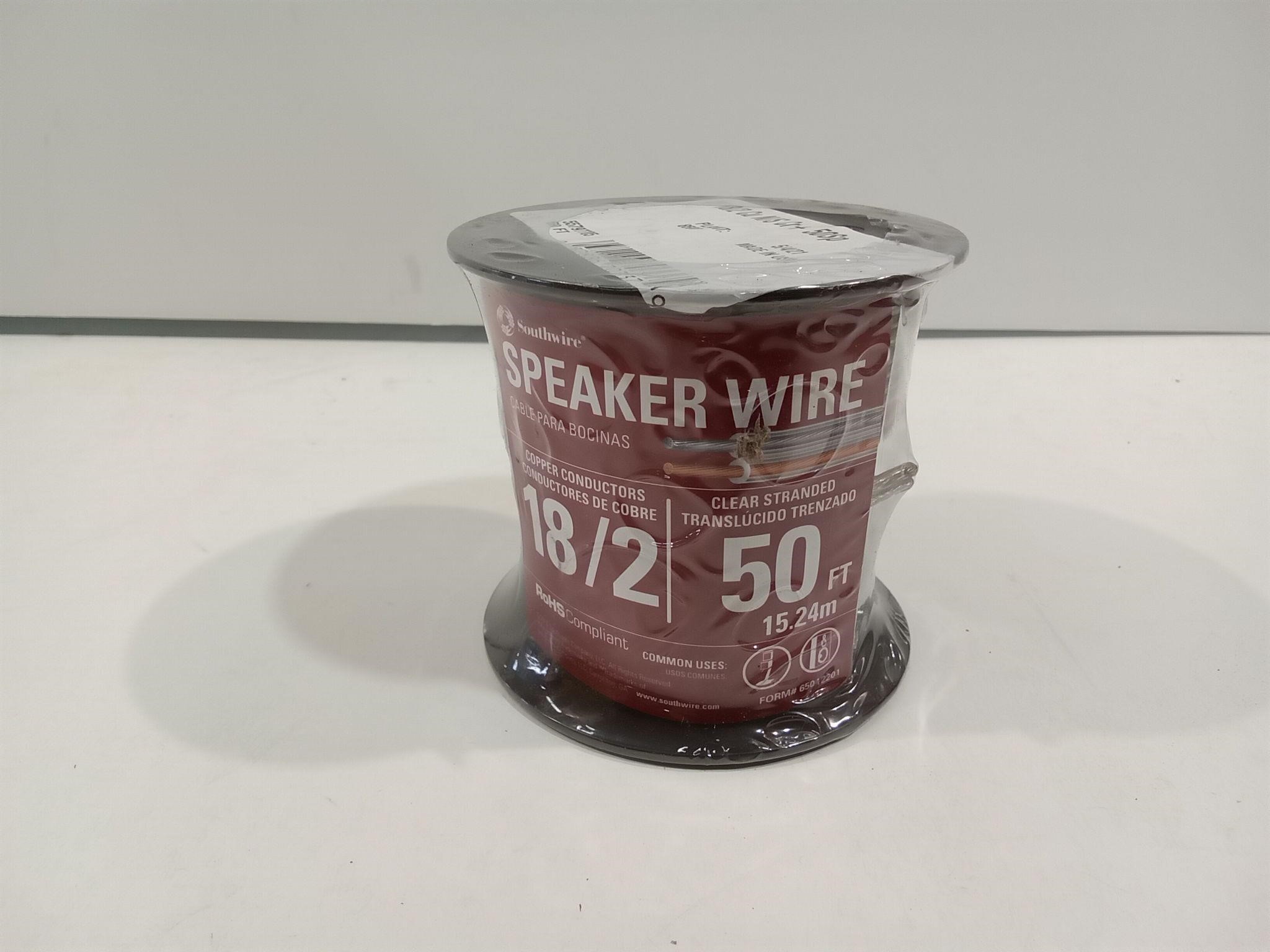 Southwire Speaker Wire 50ft Copper Conductors 18/2