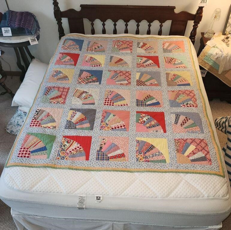 Handmade quilt appr 55" x 66"