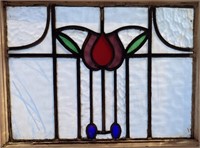 Stained Glass Tulip Window A