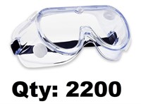 Pallet of 2200 Ouruiming Safety Goggles - NEW