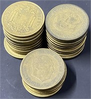 Spanish 1 Cent Coin Bundle