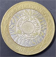 United Kingdom 2 Pound Watchmakers Coin