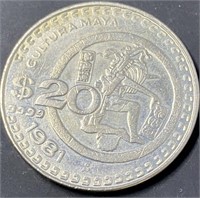 Mexican 20 Peso Coin