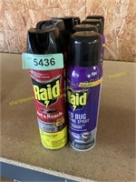 5ct Raid bed bug spray 16oz & 2ct Ant spray 17oz