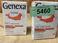 2ct Genexa kids cold crush Chewable tablets