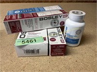 Assorted Bosley Hair regrowth products