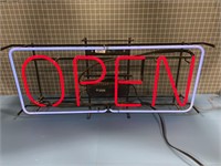 OPEN NEON SIGN (WORKS BUT NOT VERY BRIGHT)