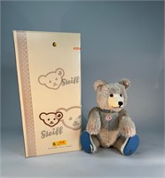 Large Steiff Classic Bear in Box Blue Feet
