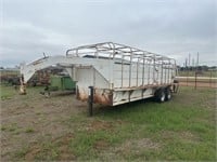 Gooseneck stock trailer, Approx. 6' x 20'