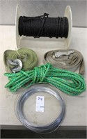 Tow Strap Rope & Wire Lot