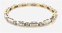 Certified 14k Gold 5.00 cts Diamond Bracelet