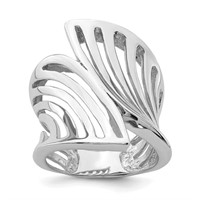 Sterling Silver- Polished Modern Design Ring