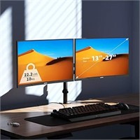 Bracwiser Dual Fully Adjustable Monitor Arm Stand