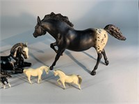 8 Breyer Horse Toys Black & White