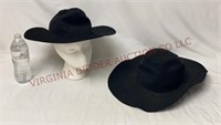 Vintage Men's Bandera & Caxton Beaver Western Hats