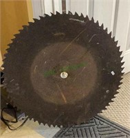 Vintage 24 inch circular sawmill blade   1681