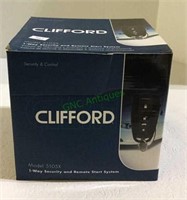 Clifford - new one way security and remote start