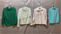 Vintage Ladies Blouses / Shirts - Lot of 4