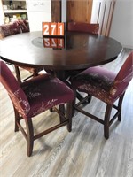 Tall Table with Chairs and Covers