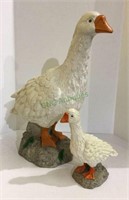 Mother Goose and goosling life-size replica hard