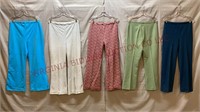 Mid Century Women's Polyester Pants - Lot of 5