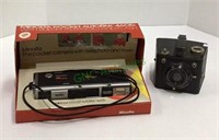 Vintage cameras includes a Brownie/620 and a