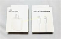 Lot of 2 new C box and cord charger for Iphone