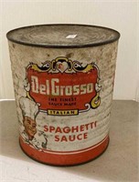 Vintage DelGrosso 6.4 pound can air sealed    823