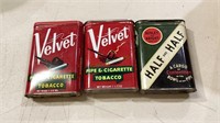 Three vintage tobacco tins    823