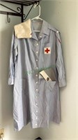 Vintage medical dress complete with American Red