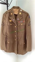 Vintage US Army dress jacket complete with rank