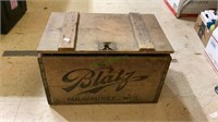 Vintage Blatz beer case from Milwaukee
