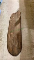 Large piece of wood with rounded edges and looks