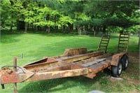 20 FT. TL STEEL BED TRAILER WITH RAMPS-DECK 13 FT.