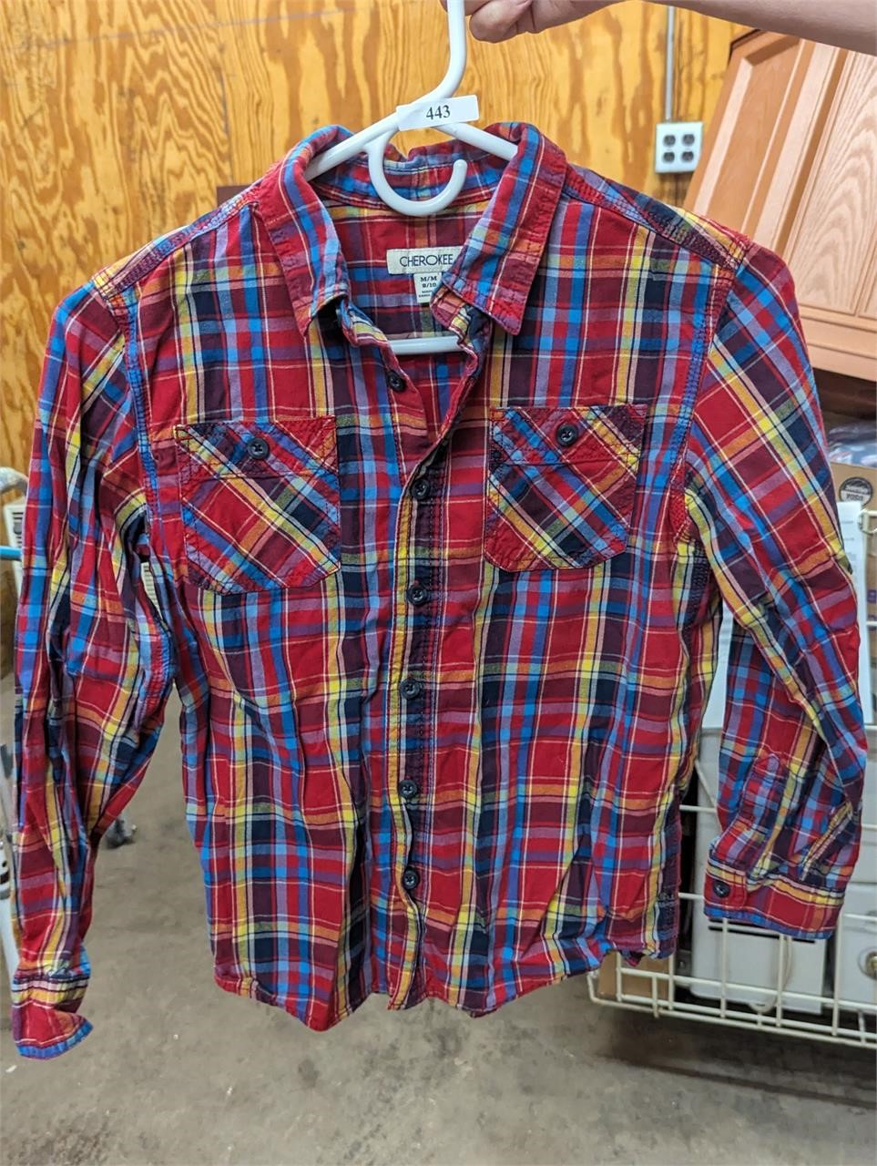 Kids 8/10 flannel shirt