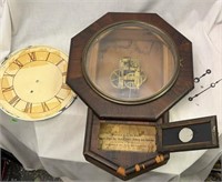 1800's Jerome & Co. 8 Day Octagon Wall Clock.