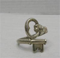 Sterling Key Ring SZ 8