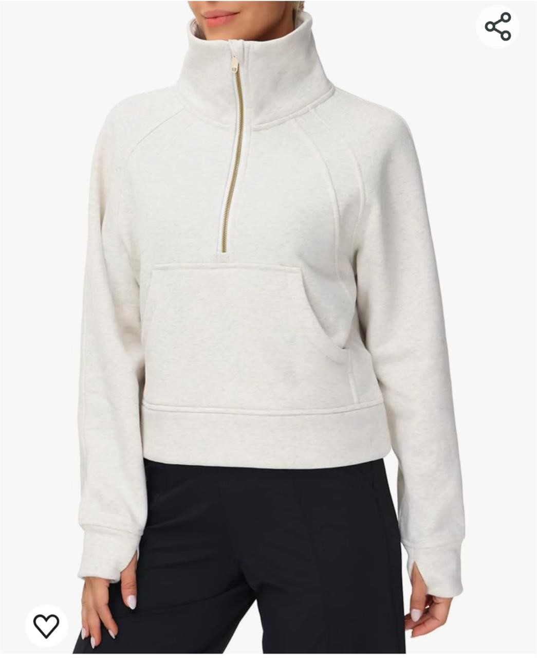 ($46) THE GYM PEOPLE Womens' Half Zip,  SIZE: S