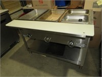 COMMERCIAL STAINLESS STEAM TABLE WITH PANS 110V