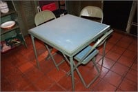 Card table with 3 Chairs