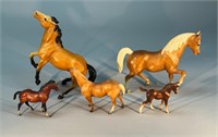 5 Breyer Horse Toys Tan