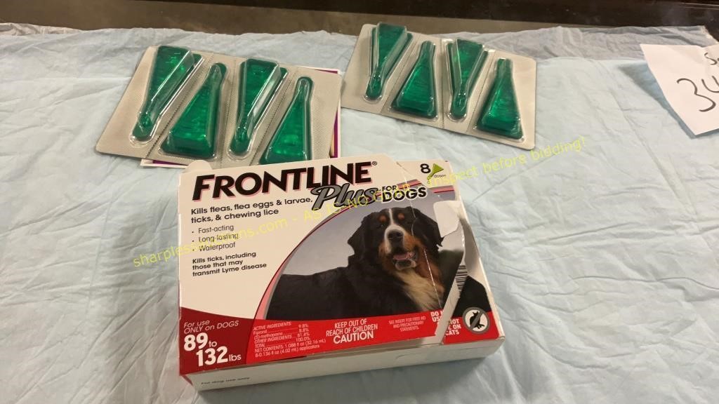 8 Doses Frontline Plus Dogs 89-132 Lbs