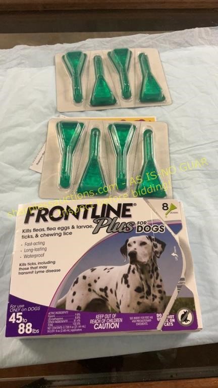 8 Doses Frontal Plus Dogs 45-88 LBS