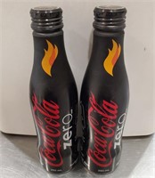 Cocoa Cola Zero Collector Bottles x2