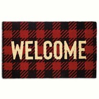 DII Buffalo Check Welcome Doormat  18x30