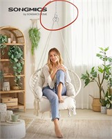 SONGMICS Hanging Swing Chair with Cushion