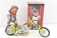 Mini Chopper Motor Cycle, Dale Earnhardt Cards